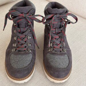 A.N.A. Womens Albany Gray Lace Up High Top Shoes Size 9 M